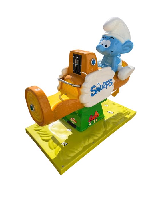 Kiddie Ride Smurfs - Carro infantil elétrico com moedeiro