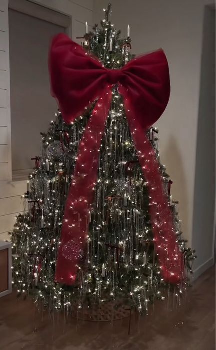 Бант з фатину, бант на ялинку, бант на двері, бант декор, бант з тюлі