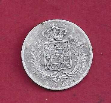 MONARQUIA   D. LUIS I  500  REIS    1867   PRATA
