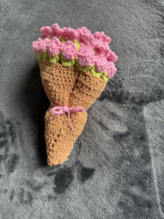 Boque de flores em croche
