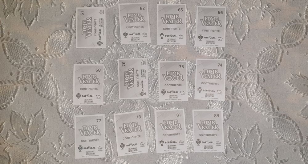 cromos seleção portuguesa futebol - Fome de vencer