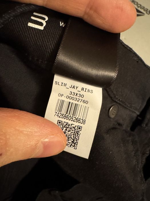 Mott & Bow Slim Black Jeans W33 L30