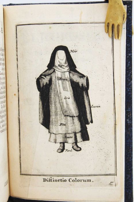 VALIOSÍSSIMA obra ILUSTRADA francesa sobre as Ordens Femininas. 1691.