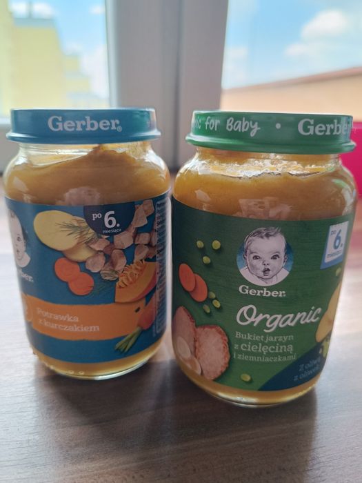 Pierwszego warzywka Hipp i obiadki Gerber