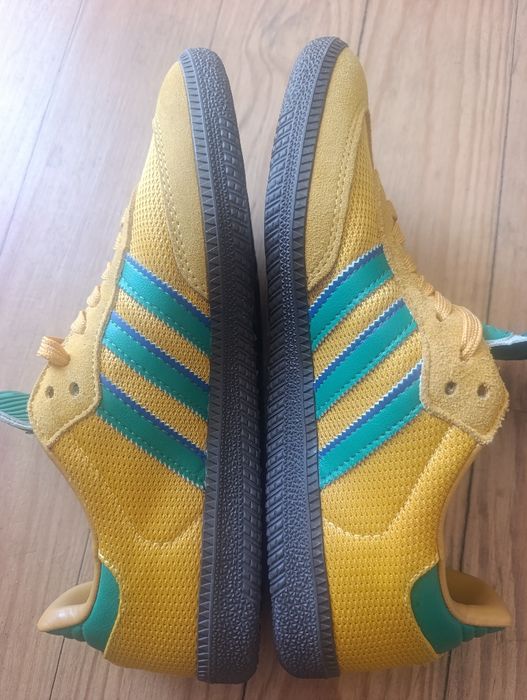 Adidas samba jaune moutarde vert brésil