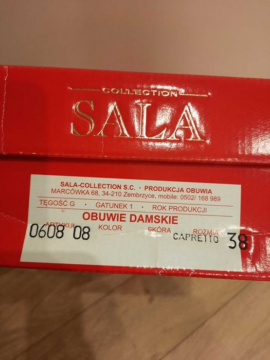 Kozaki skórzane SALA r. 38