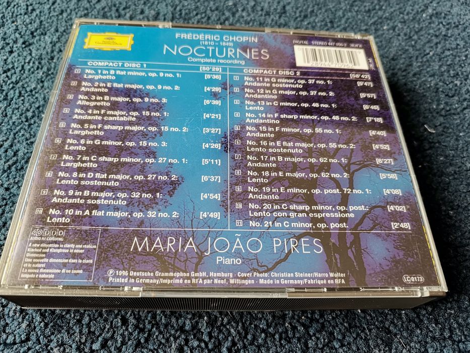 2 Cd Piano Maria João Pires - Frédéric Chopin