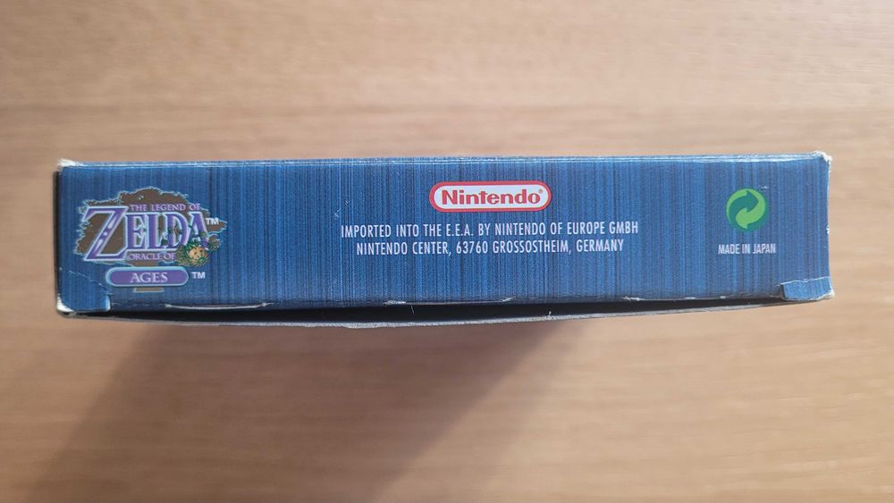 The Legend of Zelda Oracle of Ages (GBC) - Completo com Caixa e Manual