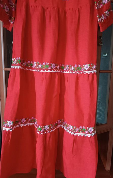 Вишите плаття лляне «Яблуниця»