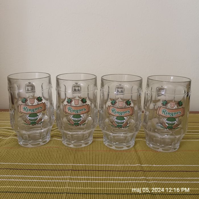Ringnes 4 kufle szklanki do piwa 0,5 l Rastal
