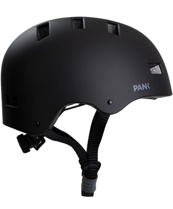Pank Urban męski i damski kask rowerowy, czarny M 55-58cm