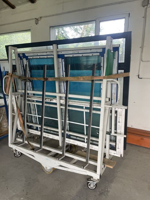 Stojaki na kolach do szkla okien płyt meblowych wózki wózek