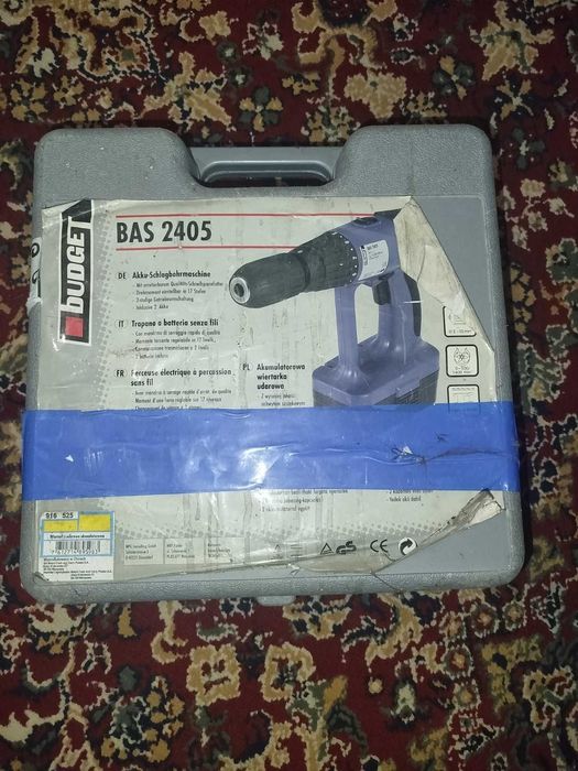 Wkrętarka akumulatorowa Budget BAS 2405 + 2 aku + walizka – sprawna