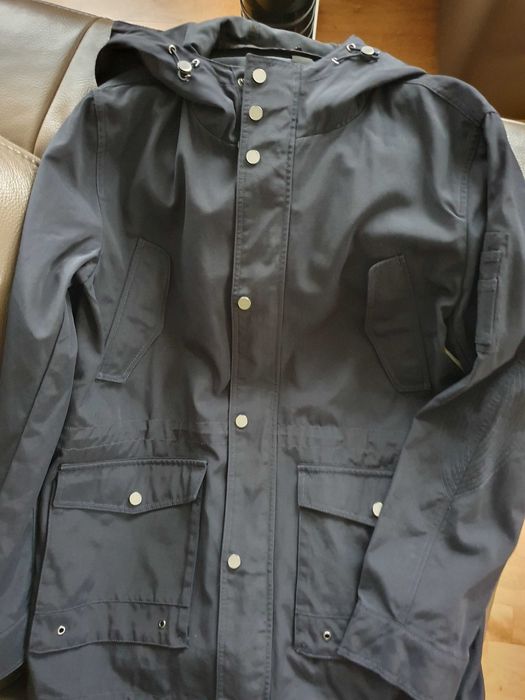 Kurtka męska, nowa, lekka parka Bugatchi z USA, granatowa, rozmiar L