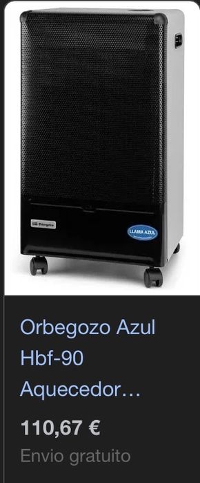 Aquecedor a gás/ desocupar