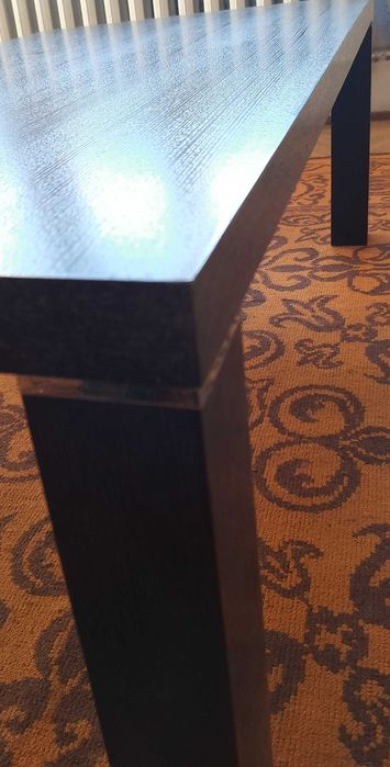 Stół prostokątny stolik kawowy 120 x 65 x 45  ciemny orzech  drewno