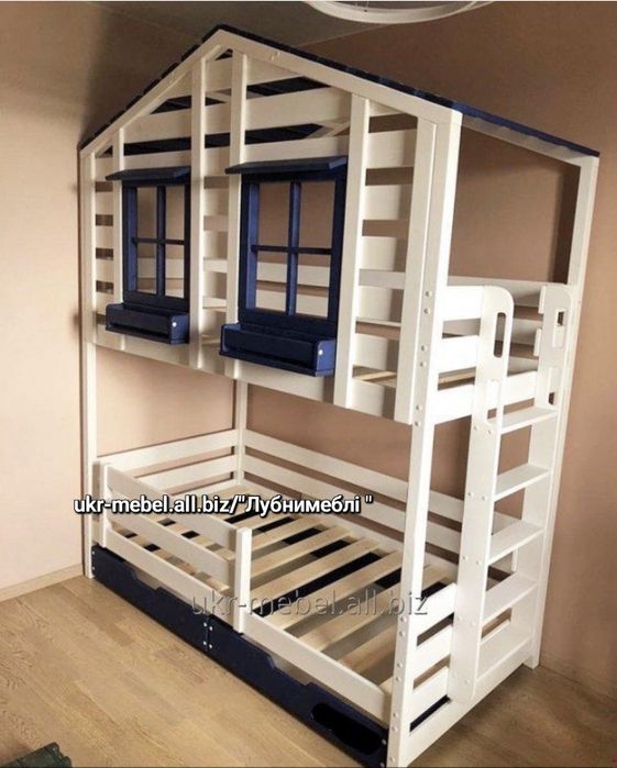 Ліжко двоповерхове "Емма",кровать  двухъярусная деревянная