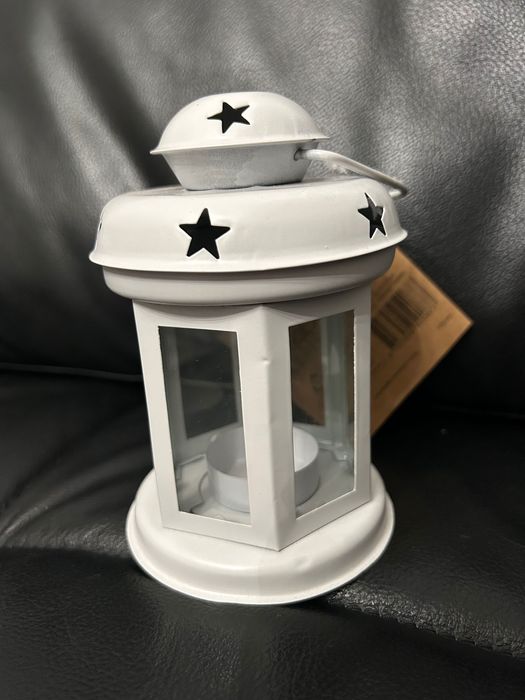 Świecznik latarenka Jysk metal szklo