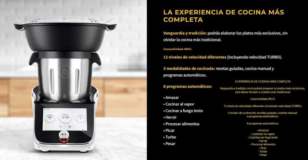 Robô de Cozinha hi-tech Lufthous