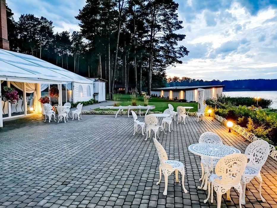 meble ogrodowe żeliwne  tarasowe Stuhl Gartenmöbel zestaw