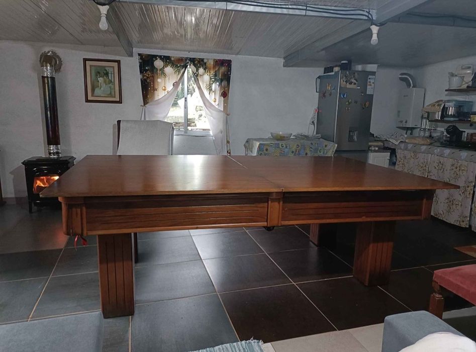 Mesa de Bilhar Profissional em ARDÓSIA (3-em-1) | Jantar + Ping-Pong + Acessórios