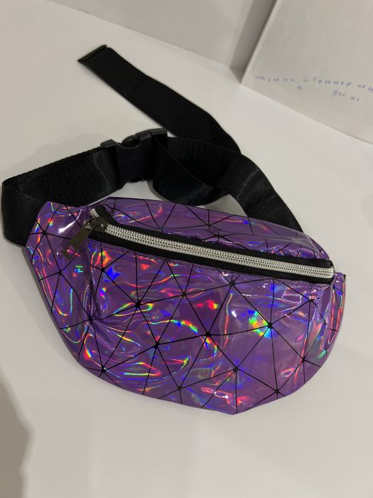 Сумка пухнаста, поясна, через плече