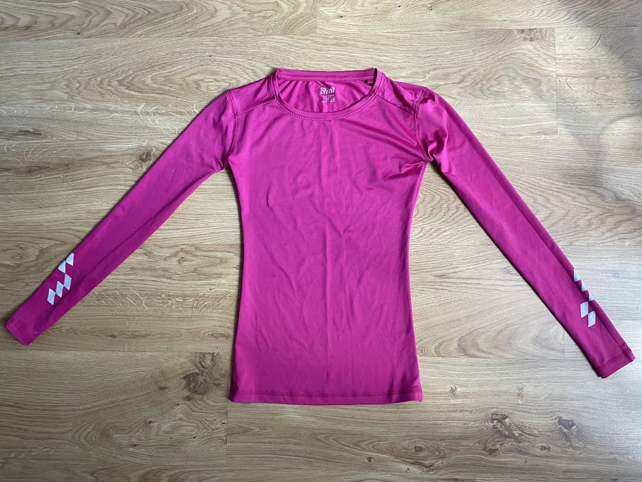 Bluzka sportowa Crivit różowa z długim rękawem rozm. S
