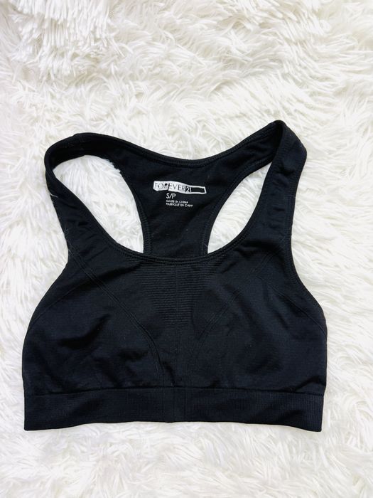 Biustonosz sportowy miękki S 36 czarny