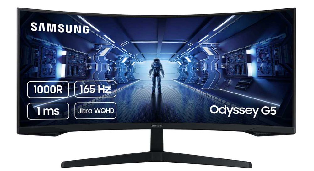Монітор ігровий Samsung Odyssey G5 (LC34G55TWWIXCI/UA)