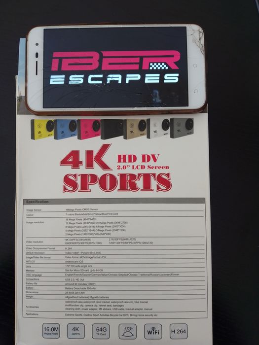 *NOVO* Action Cam Câmera 4K GoPro WiFi