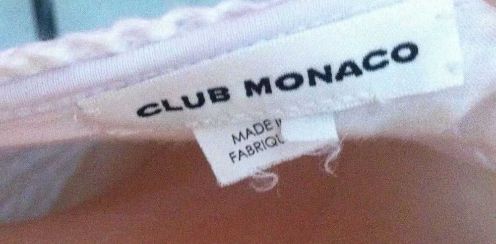 Vestido crochet renda M Club Monaco