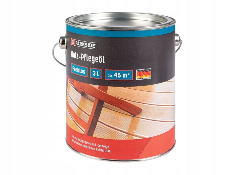 Parkside® olej do pielęgnacji drewna. Bezbarwny