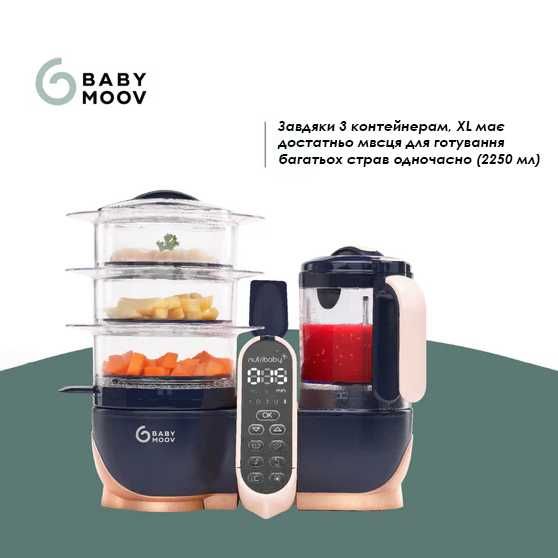 Пароварка-блендер Babymoov Nutribaby+ XL НОВИЙ