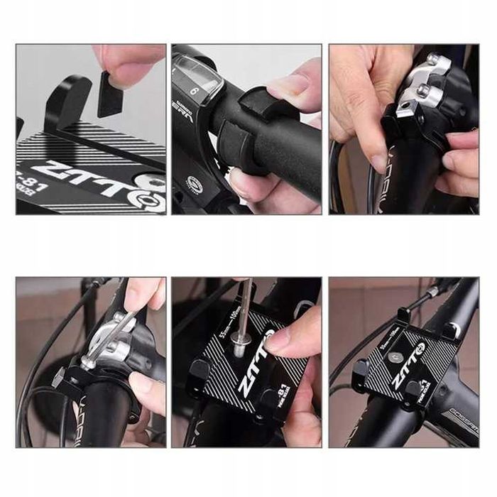 Uchwyt rowerowy na telefon na kierownice z aluminium skuter motocykl