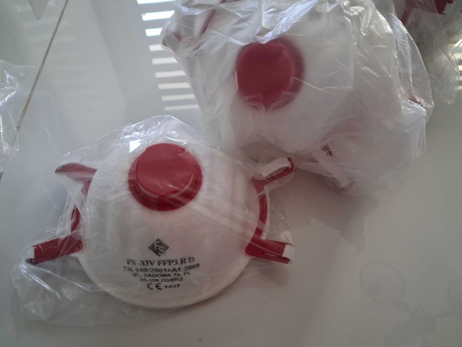 Półmaska filtrująca FS-33V FFP3 R D - 9 sztuk.