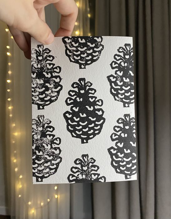 Листівка ліногравюра