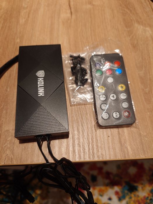 Wentylatory KOLINK Umbra zestaw 4szt 120mm Pilot sterowanie NOWE ARGB