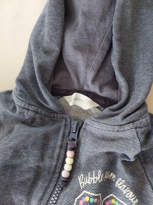 Coccodrillo bluza rozpinana granatowa z kapturem 86-92 cm 1,5