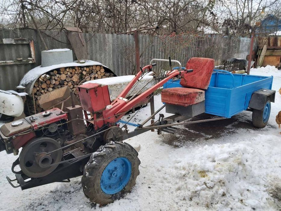 Мотоблок з причепом