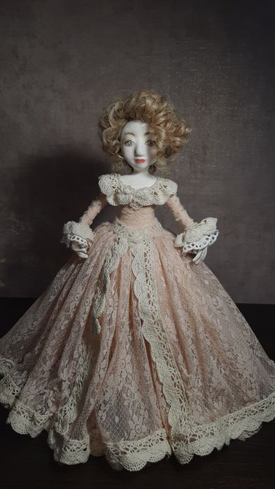 Каркасная интерьерная винтажная кукла под заказ