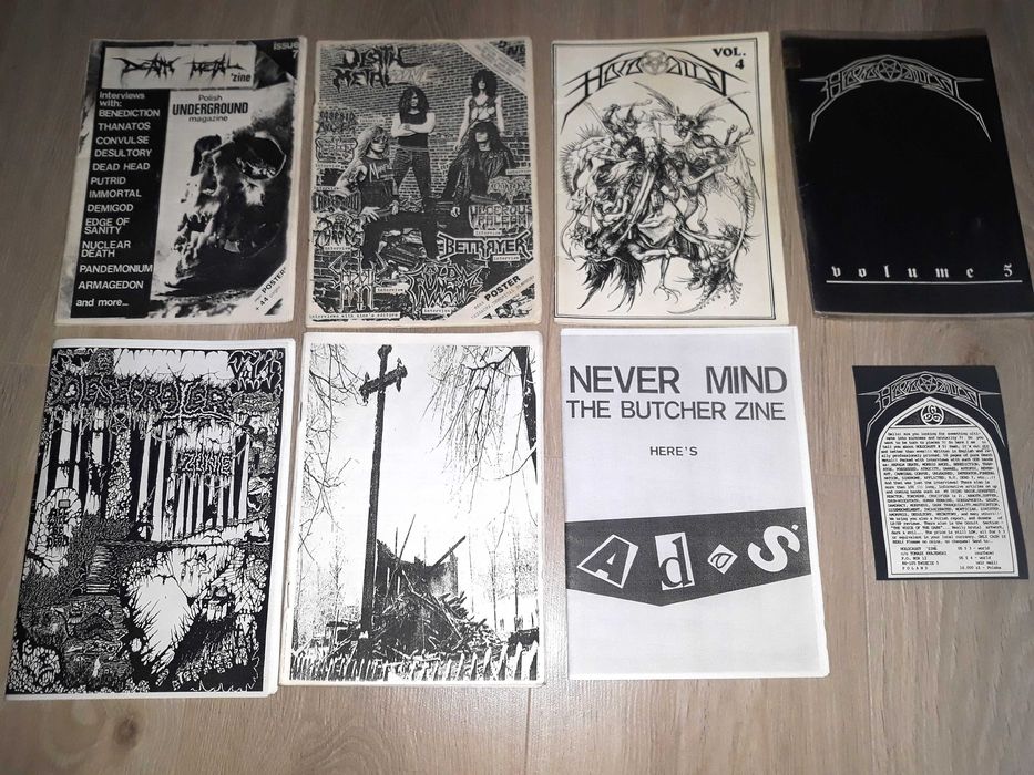 Unikatowe stare ziny lata 90 Death Metal Holocaust Butcher Desecrater