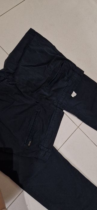 Granatowe spodnie męskie eleganckie jak I na codzień SMOG Roz.34