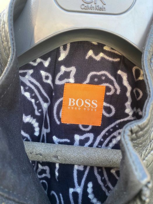 Casaco de Couro Hugo Boss Orange Original - Muito bom estado