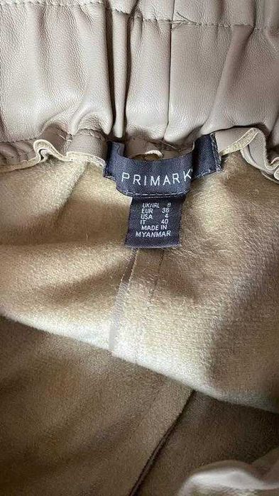 Утеплені шорти з екошкіри (primark)