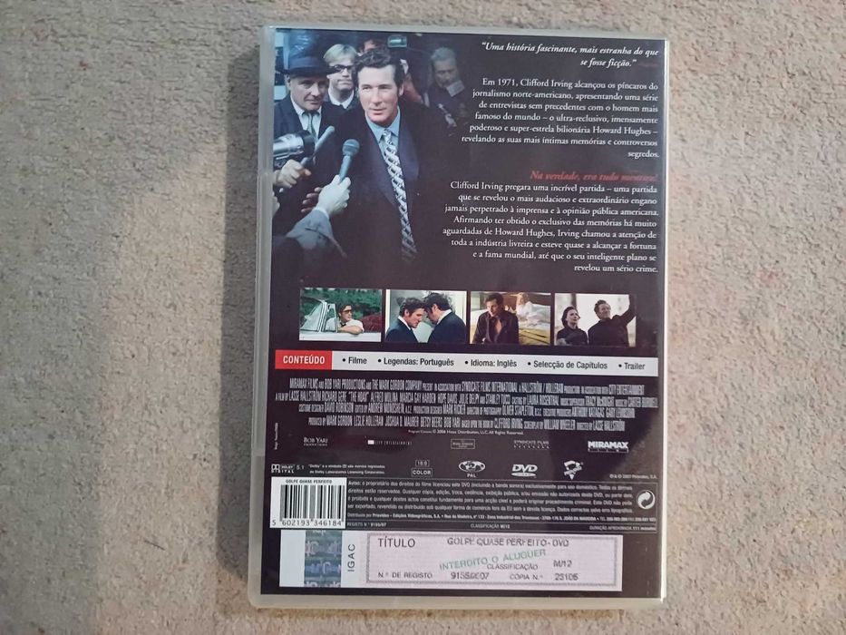 DVD Golpe quase perfeito, c Richard Gere, Alfred Molina, David A Baker