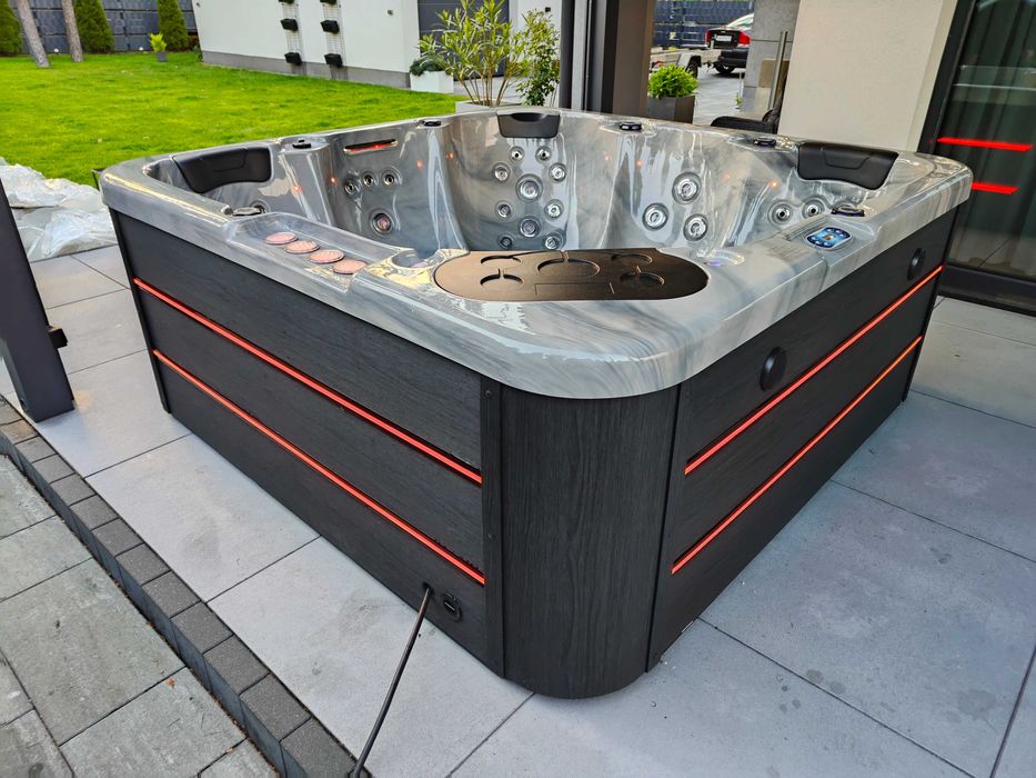 Nowe jacuzzi z gwarancją, 2 leżanki,Balboa, LED , transport , Faktura