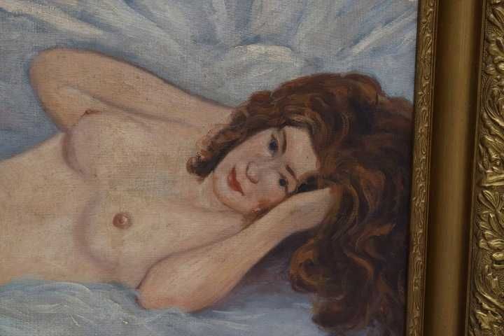 WOJCIECH WEISS - Akt kobiety - stary obraz