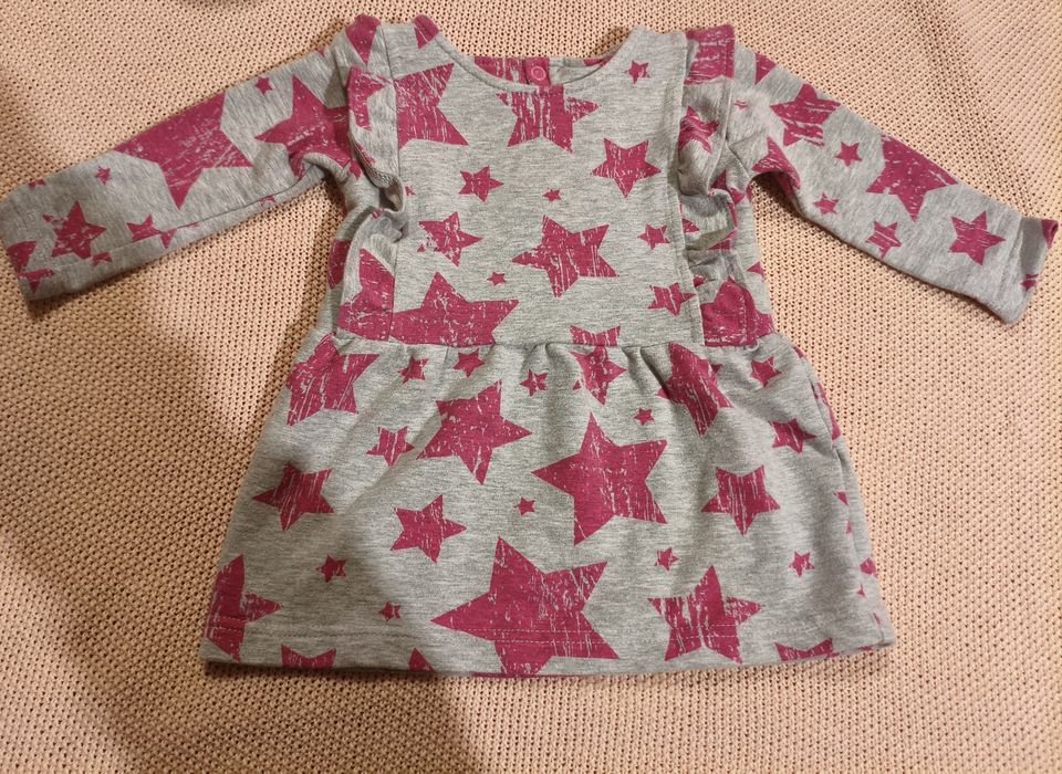 Sukienka niemowlęca w gwiazki - rozmiar 74