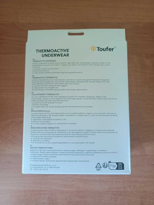 Odzież termoaktywna Toufer