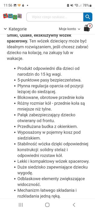 Wózek dziecięcy Smiki Quatro